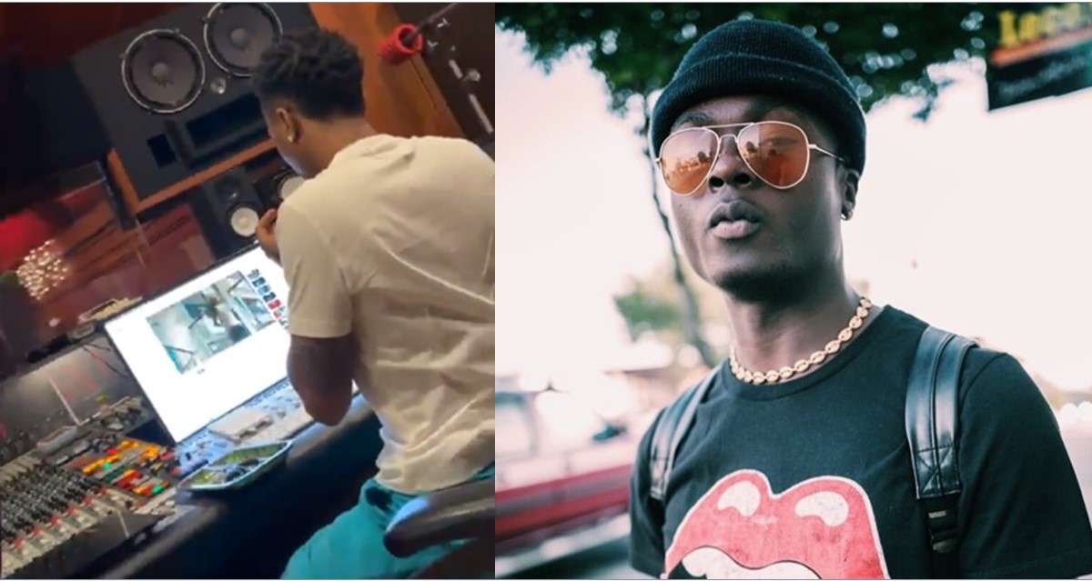 Upcoming artiste, Toye celebrates as clip of Wizkid watching his music video surfaces