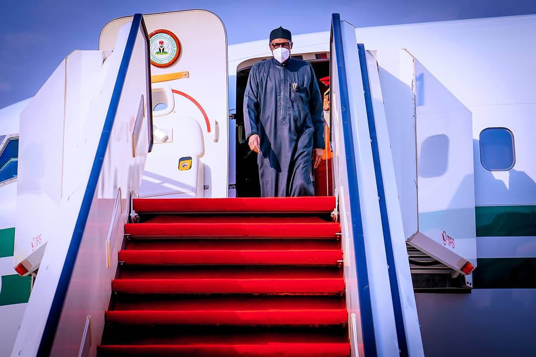 Buhari returns after spending days with London dentist