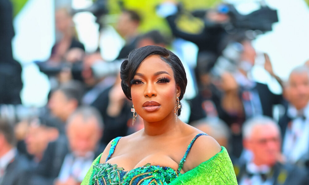 Chika Ike Upstages the Cannes Red Carpet With Her Regal Green Train