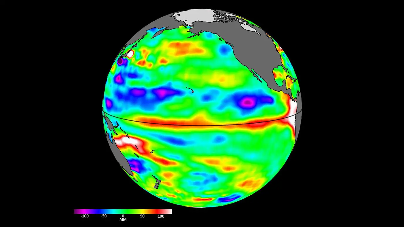 Rising Suspicion: Satellite Sentinel-6 Detects Elusive El Niño in the Making