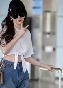 Crystal Liu’s Quiet Luxury Airport Style