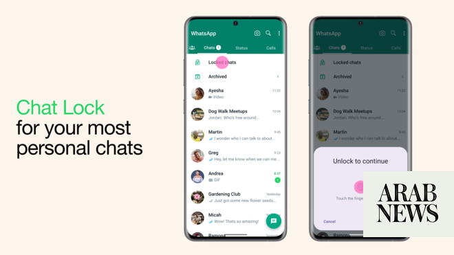 Meta announces new WhatsApp Chat Lock privacy feature