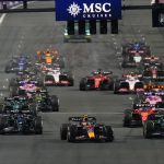 Perez holds off Verstappen’s charge to win Saudi Arabian GP