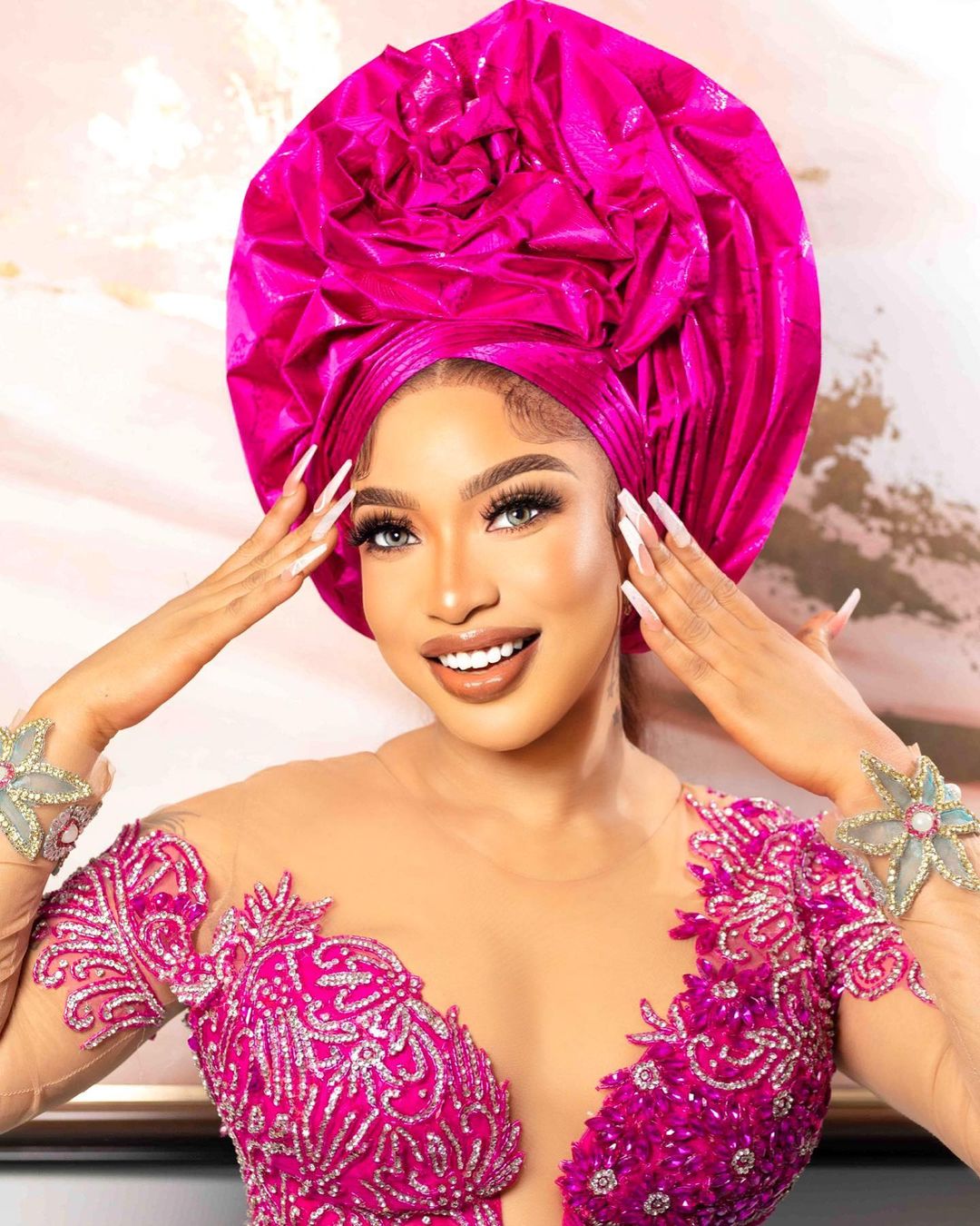 Tonto Dike Is Giving Style Lessons on Rocking Radiant Colours For Your Igbo Trad!