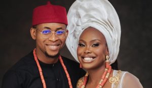 “Go and cry in your alpha male coven” – Solomon Buchi addresses those who think he is a simp as he gushes over his wife