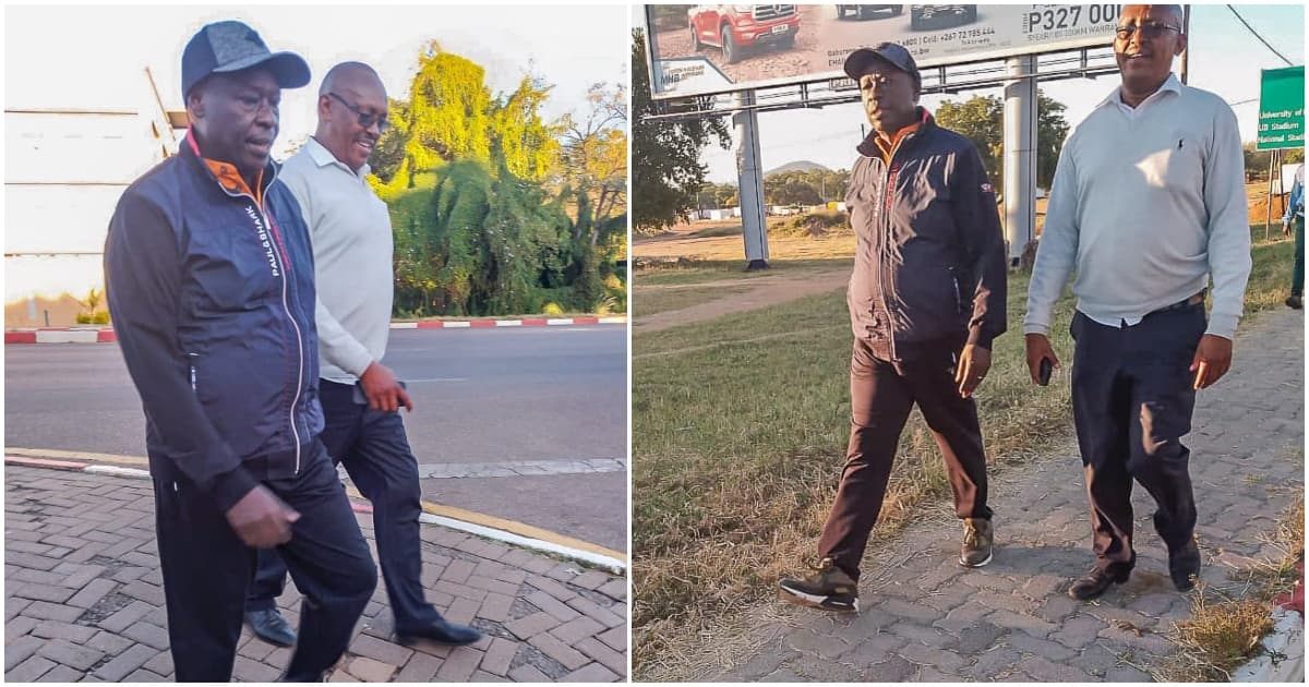 Photos: DP Gachagua Elated After Meeting Former Classmate in Botswana