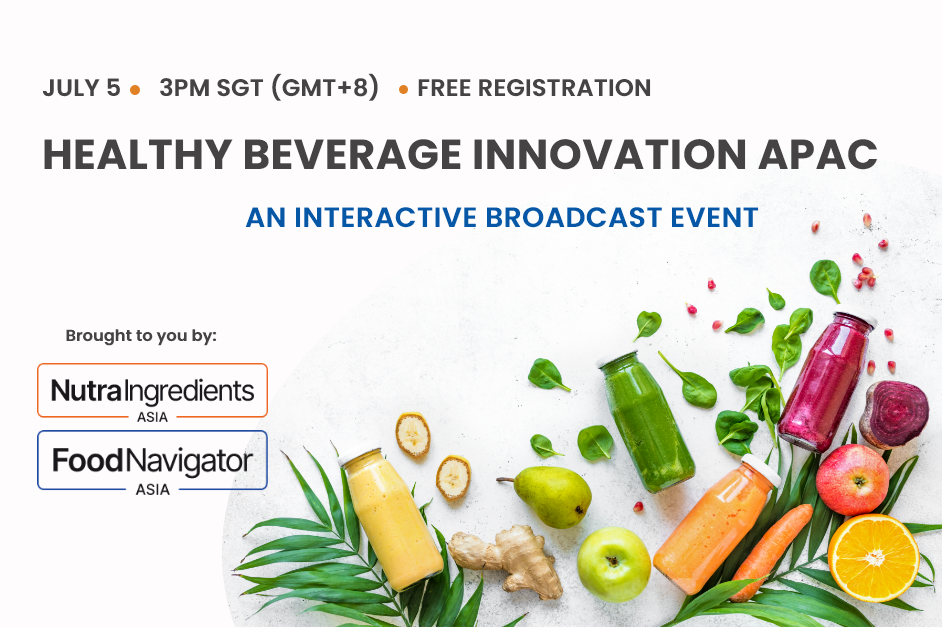 Better drinking: Our FREE Healthy Beverage Innovation interactive broadcast event is open for registration