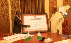 PHOTOS: Bawa Presents EFCC Performance Memento Under His SEE To Buhari