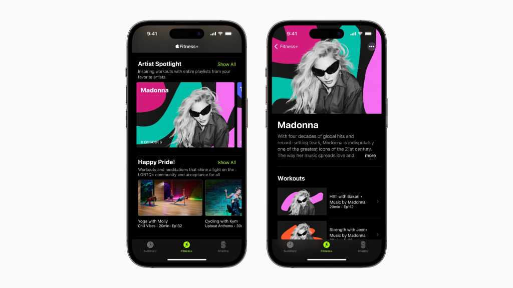 Madonna in the spotlight for Apple Fitness+ and Pride celebration