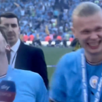 Erling Haaland drops the F-bomb live on TV as he shows his love for Man City teammate Jack Grealish