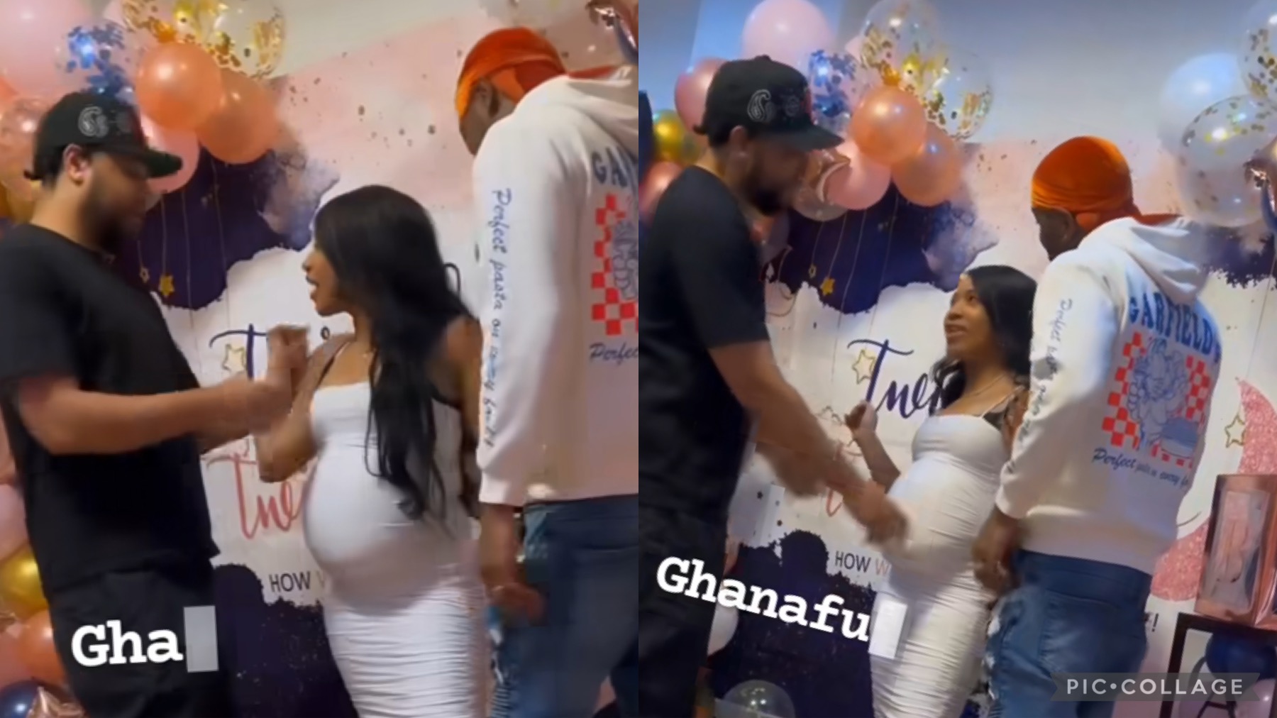 Lady Invites Two Guys She Had 3 Sum With To Her Baby Shower Because She Doesn’t Know Who The Father Of Her Child Is (Video)