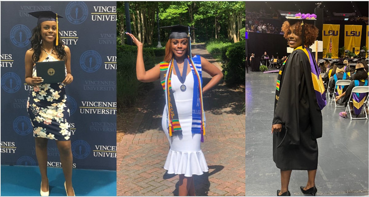 22-year-old lady bags three degrees in US