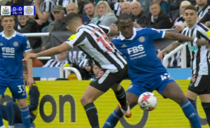 ‘The most blatant red card’ – Leicester fans rage as Bruno Guimaraes avoids sending off for ‘awful’ challenge