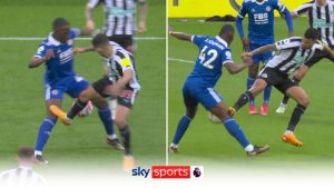 Bruno Guimaraes booked for high tackle | Should he have seen red? | Video | Watch TV Show | Sky Sports