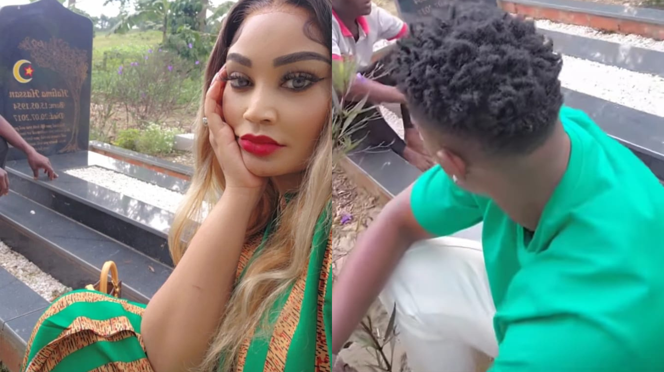 Newly-wed Zari Hassan visits late mum’s grave with husband Shakib