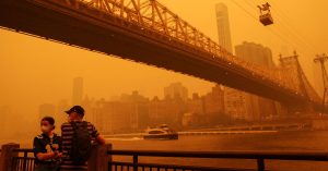 US states under air-quality alerts as Canadian smoke drifts south