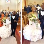 “Sports Bet Dey Enter” – Reaction As Groom Busily Fidgets With His Phone Walking Down The Aisle With Bride