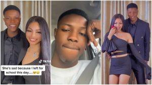 Young man travels many hours to meet his sick girlfriend, lady rush towards him in trending video