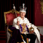 This is the first official portrait of King Charles III.