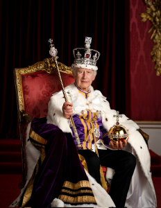 This is the first official portrait of King Charles III.