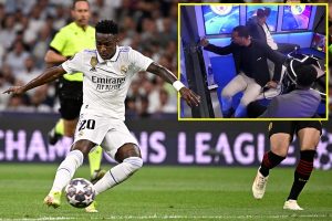 Vinicius Jr’s rocket against Man City had Rio Ferdinand going mad and repeating line from Cristiano Ronaldo goal meme