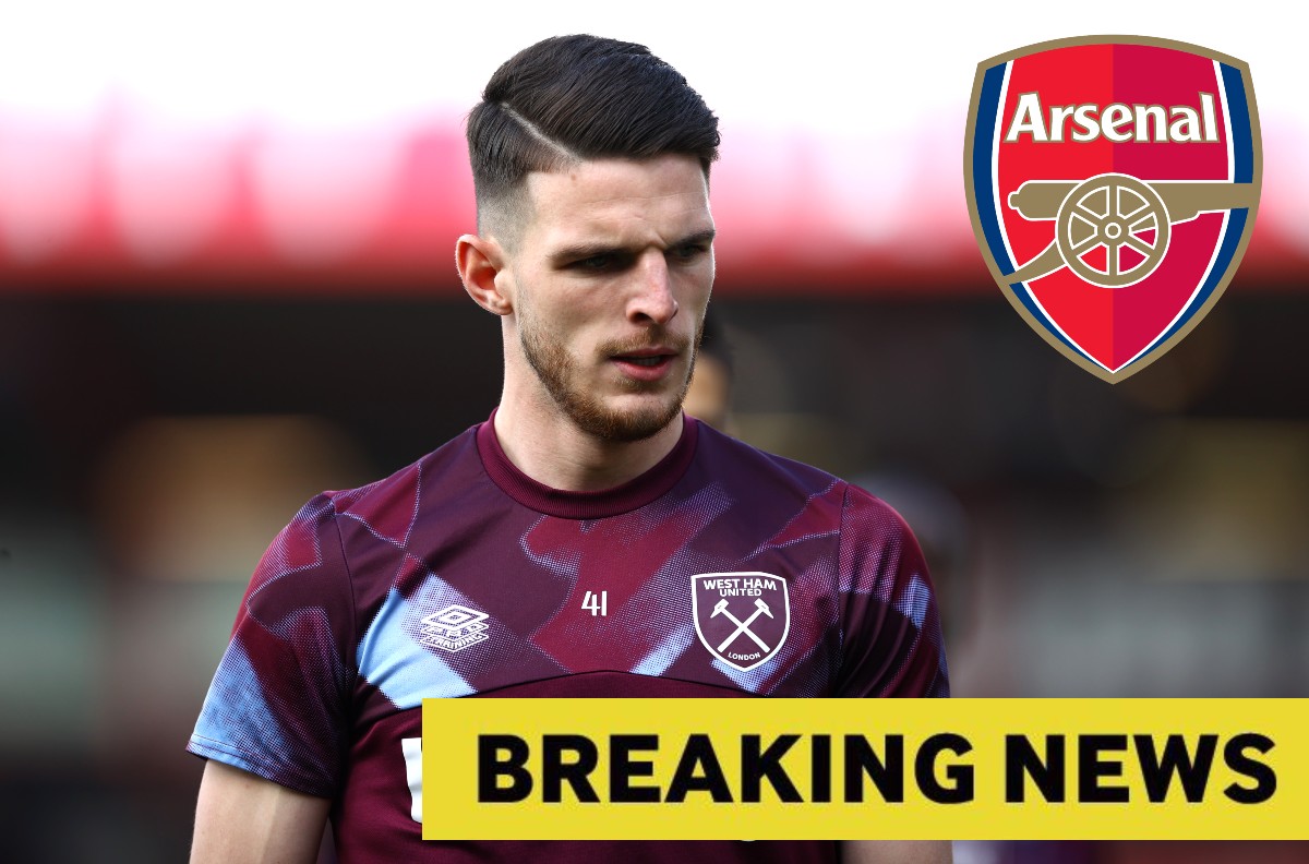 Arsenal target Declan Rice has told West Ham hierarchy the club he wants to sign for