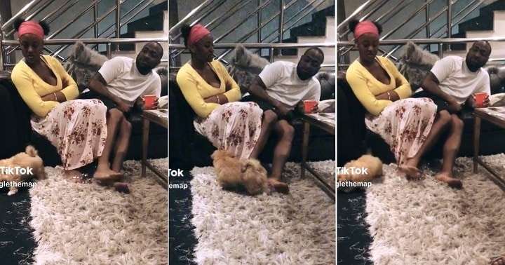 “Davido won’t like this” – Reactions as man shares rare video of Chioma and singer at home