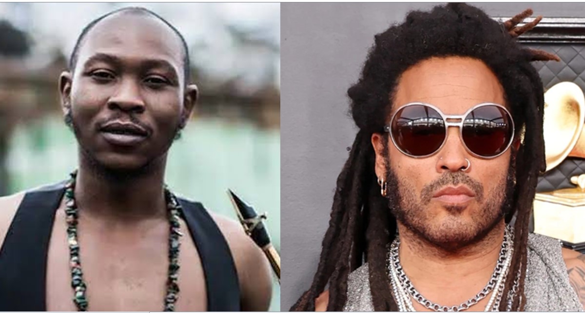 Seun Kuti links up with U.S. singer, Lenny Kravitz in Paris (Video)