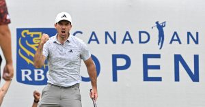 Nick Taylor fights back tears after sinking legendary 72-foot putt to win Canadian Open