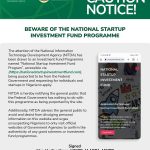 Beware Of The National Startup Investment Fund Programme