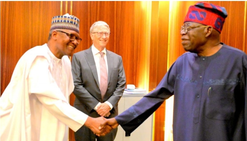 Dangote, Bill Gates meets Tinubu in Aso Rock