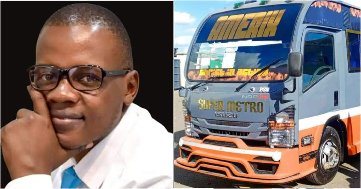 Photo: Twitter Influencer Amerix Immortalised in This Super Metro Matatu