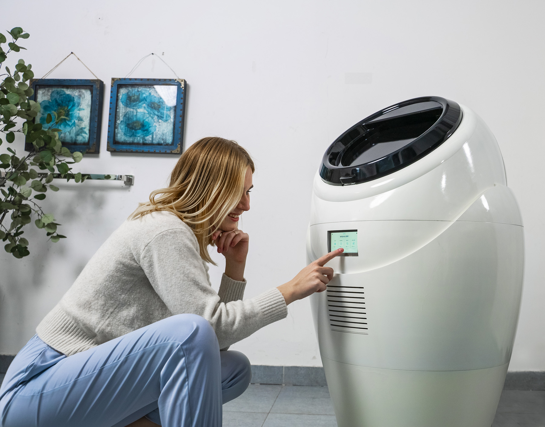 Eeva is 2-in-1 Washer and Dryer that has your clothes done in just 90 minutes