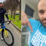 Man cycles around London in heart shape for Refugee Week