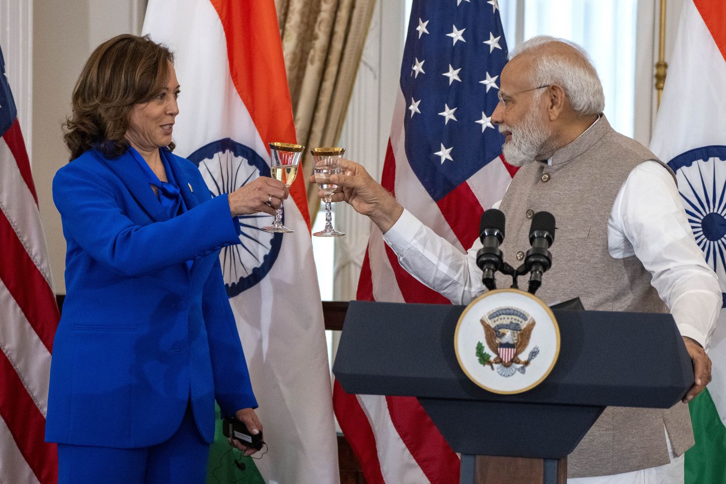 Kamala Harris hails ‘Samosa Caucus’ at luncheon with PM Modi of India