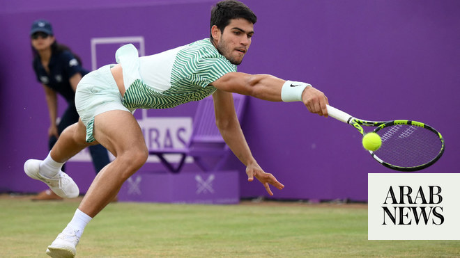 Alcaraz reaches first quarterfinal on grass at Queen’s Club