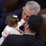 What’s Up With Kevin McCarthy Nibbling on That Baby’s Hand?