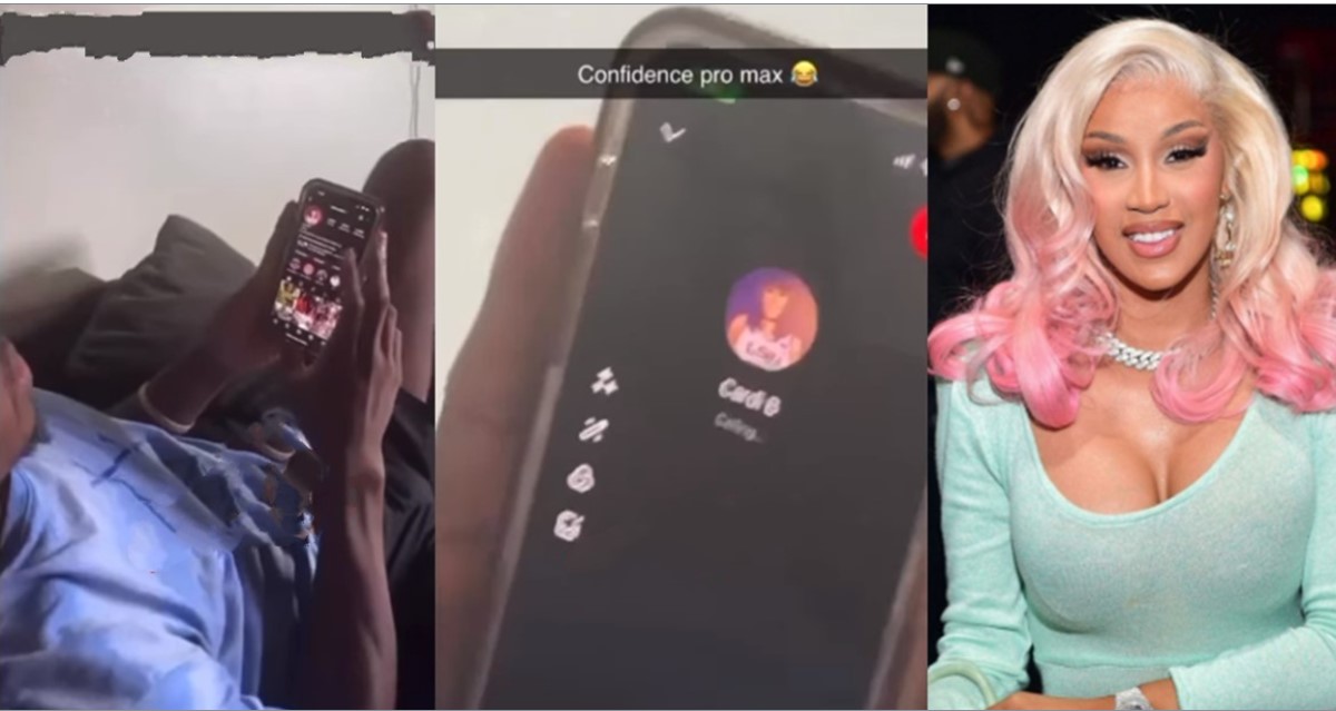 Man confidently video calls Cardi B but gets disappointed (Watch)