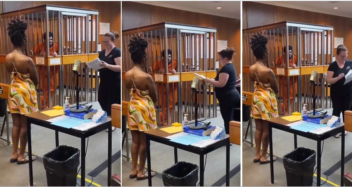 Prisoner gets permission to marry his girlfriend in court, video goes viral