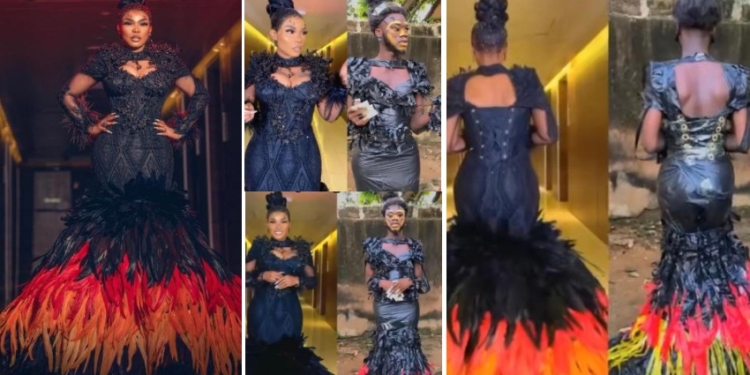 “I Need To Sue This Guy” – Iyabo Ojo Cries Out As Fan Recreates Her AMVCA Look [Video]