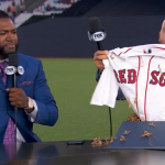 David Ortiz pranked Derek Jeter with a custom Red Sox jersey to welcome him to FOX Sports