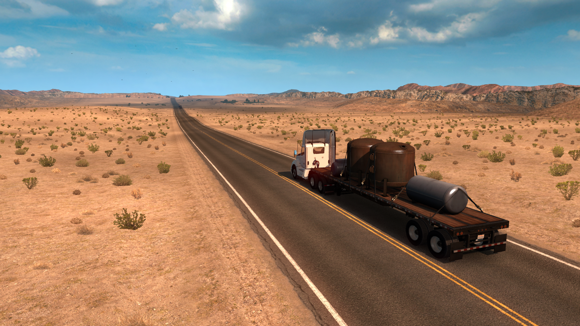 American Truck Simulator is running ads for real truck companies