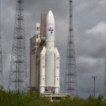 The last European Ariane 5 rocket arrives at the launch pad for its final countdown