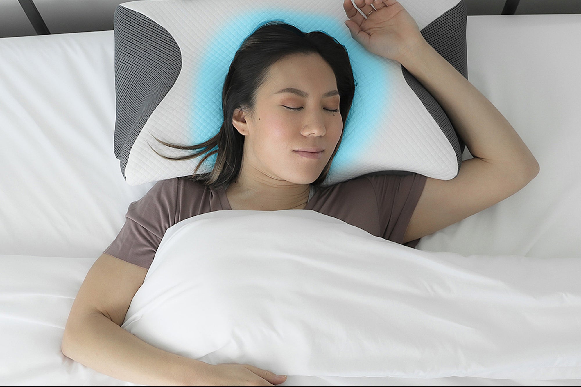 Sleep Better, Snore Less, and Stay Cool with This Tech-Packed Pillow, Now $49.99