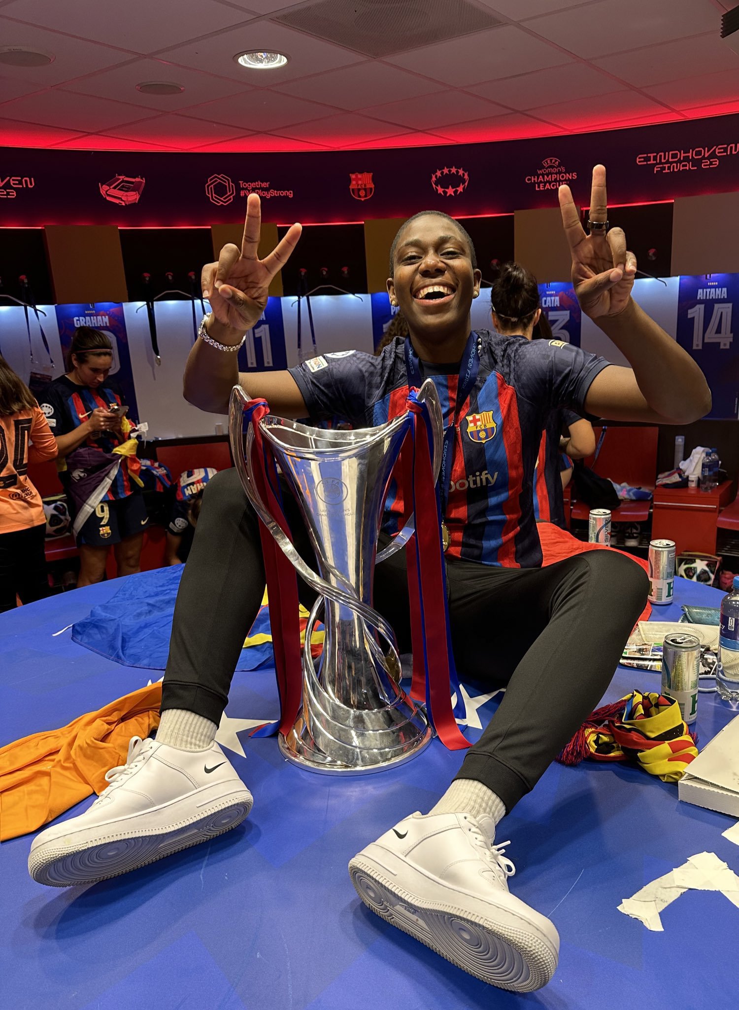 Asisat Oshoala wins second Women’s Champions League title with Barcelona to become Africa’s most decorated footballer of all time