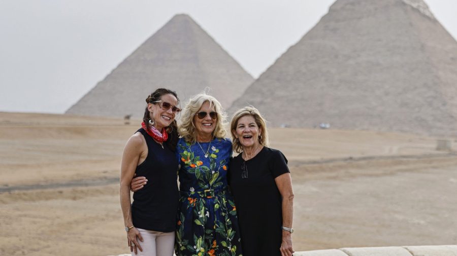 Jill Biden celebrates birthday among the pyramids of Egypt