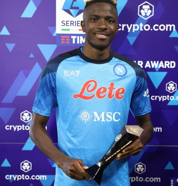 Victor Osimhen makes history, becomes first African to win Golden boot in Serie A