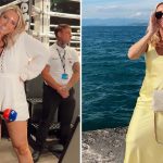 Fans swoon over ‘absolutely beautiful’ Sky Sports News host as she shows off cowboy boots in white playsuit at boxing