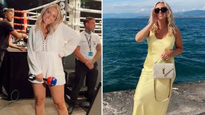 Fans swoon over ‘absolutely beautiful’ Sky Sports News host as she shows off cowboy boots in white playsuit at boxing