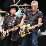 Bruce Springsteen & The E Street Band singing in the rain at BST Hyde Park